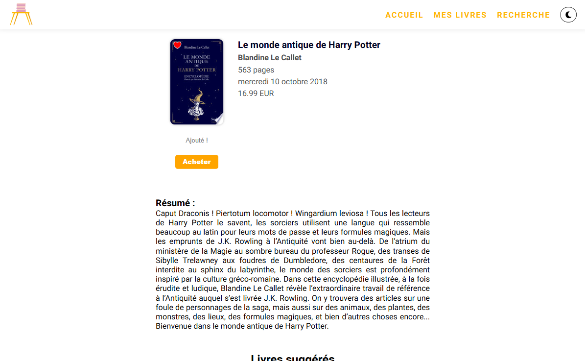 Image page d'accueil avec des livres au détour des mots