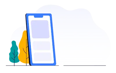 illustration colorée d'une personne en position de super-héro devant une page web